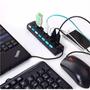 Hub Usb 2.0 Com 7 Portas Switch On/off E Led Indicador - Lehmox Imagem de Hub Usb 2.0 Com 7 Portas Switch On/off E Led Indicador - Lehmox