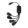 Imagem de Hub USB 2.0 Multi AC042 4 Portas Cabos FLEX