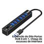 Imagem de Hub USB 2.0 Multiportas de Alta Velocidade - 3/6 Portas e Leitor de Cartões SD/TF