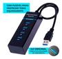 Imagem de Hub Usb 3 0 4 Portas Entradas Extensor Slim High Speed PC Note