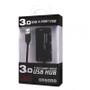 Imagem de Hub Usb 3.0 Com 4 Portas High Speed 5 Gbps Régua USB 1234 Dex
