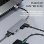 Imagem de Hub USB 3.0 De Alumínio Tipo C Com Leitor De Cartão SD TF Para MacBook PC Laptops Impressora Flash