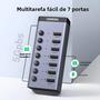 Imagem de Hub USB 3.0 Ugreen de 7 Portas com Switch Individual e LED
