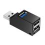 Imagem de Hub USB 3 Portas Mistas USB 3.0 USB 2.0 Knup KP-T129 Preto