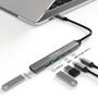 Imagem de Hub Usb 5 Portas Usb 3.0 C/Chave Seletora Hu-P300Si Prata C3 Tech