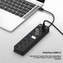 Imagem de Hub USB 7 em 1 - 3.0 e 2.0 - com Switch Independente e Cabo de 30cm