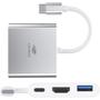 Imagem de Hub Usb-C 3.0, Com 3 Portas, Hdmi 4K 30Hz Hu-D10Si, C3Tech