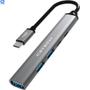 Imagem de Hub Usb-C 3.0 Com 5 Portas Hu-P300Si C3Tech