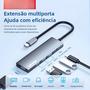 Imagem de Hub USB-C 5 em 1 Lenovo - 4K HDMI, 100W PD, 3x USB-A - Macbook Pro/Air