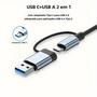 Imagem de Hub USB-C 7 em 1 Vienon - Alumínio, USB 3.0, USB 2.0 e 2x USB-C