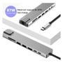 Hub USB-C 8 em 1 com HDMI 4K, Ethernet RJ45, Carregamento PD, 2 Portas USB 3.0, Leitor SD - PONTO DO NERD Imagem de Hub USB-C 8 em 1 com HDMI 4K, Ethernet RJ45, Carregamento PD, 2 Portas USB 3.0, Leitor SD