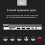 Imagem de Hub USB-C 8 em 1 com PD - RJ45, HDMI, USB 3.0/2.0