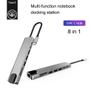 Imagem de Hub USB-C 8 em 1 com USB 3.0, HDMI e Ethernet - Cinza