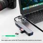 Imagem de Hub USB-C 8 em 2 - 4 Portas USB, Leitor de Cartões SD/TF e Saída de Áudio para Macbook