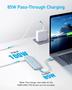 Imagem de Hub USB-C Anker 332 5 em 1 - HDMI 4K, USB-C/A 5Gbps (Azul)