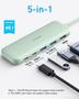 Imagem de Hub USB-C Anker 332 5 em 1 - HDMI 4K, USB-C/A 5Gbps