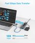 Imagem de Hub USB-C Anker 8 em 1 de 5 Gbps de dados com 3 USB-A 4 USB-C 100W PD