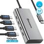 Imagem de Hub USB-C de 4 Portas 10Gbps - Adaptador Tipo C para USB-C 3.2 Gen 2