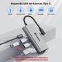 Imagem de Hub USB-C de 4 Portas 10Gbps - Adaptador Tipo C para USB-C 3.2 Gen 2