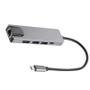 Imagem de Hub USB-C MD9 5 Portas RJ45 100MBPS 1 HDMI 1 Lan 2 USB 3.0 1 USB-C Fêmea - 9621