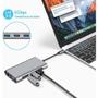 Imagem de HUB USB-C Station, 10 em 1 Triple Type C compatível com Mac e Win, 4K HDMI, VGA