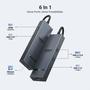 Imagem de Hub USB-C UGREEN Revodok Pro 6 em 1 - com HDMI 4K e Gigabit Ethernet