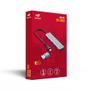 Imagem de Hub Usb C3tech 3.0 2 Portas Usb-a E 2 Usb-c Com Conector Alternável Hu-c600gy Cinza