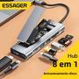 Imagem de Hub USB Essager 8 em 1 - Doca Tipo-C para Macbook Pro/Air M1/M2