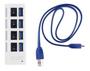Imagem de Hub Usb Extensor Regua Plug And Play Speed Switch Led 1Tb