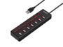 Imagem de Hub usb - plug usb 7 portas 2.0 com chave on/off