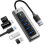 Imagem de Hub USB SETMSPACE 3.0 com 4 portas de 5 Gbps para laptop, PC, PS4