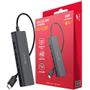 Imagem de HUB USB Tipo-C 2.0 Com 4 Portas USB 2.0 HU-C230BK Plug And Play - C3Tech