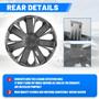 Imagem de Hubcaps I1MOTOR 15cm Universal R15 para carro, caminhonete, SUV