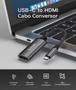 Imagem de Hubonic Adaptador USB C para HDMI 4K 60Hz Cabo Celular Tablet Notebook Resistente Alta Qualidade