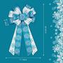 Imagem de Hying Grande Arco de Natal para Coroa, Azul Branco Flocos de Neve Coroa Arco para Decoração de Natal - Arco de Inverno para Porta da Frente Interior Parede Exterior Decoração Desordido
