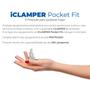 Imagem de iClamper Pocket Fit 2 Pinos 20A DPS Proteção contra Raios e Surtos Elétricos Mesmo Sem Aterramento Clamper Transparente