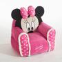 Imagem de Ideia Nuova Disney Minnie Mouse Figural Bean Bag Chair com Sherpa Trim, Ages 3+, Pink