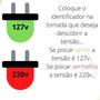 Imagem de Identificador de tensão luminoso tipo Plug 2p 127v - 220v - Vonder