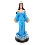 Imagem de Iemanjá Orixá Estátua Imagem Rainha Mar Resina Azul 15 cm