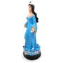 Imagem de Iemanjá Orixá Estátua Imagem Rainha Mar Resina Azul 15 cm