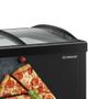 Imagem de Ilha De Congelados Plus Gesv-290c Preto Vidro Curvo 220V - Gelopar