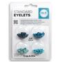 Imagem de Ilhos Metal Eyelets & Washer Standard Blue C/60 Pcs