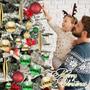 Imagem de ILLUMINEW 50Pcs Conjunto de Enfeites de Natal, Enfeites de Bola de Natal à prova de quebra, Pingos de Baubles Decorativos De Natal para a Festa da Árvore de Natal Decoração Interior (Verde Vermelho Dourado)