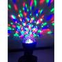 Imagem de Iluminação com som e cabeça de led em movimento cores sortidas divertida