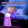 Imagem de Iluminação Eficiente: Lâmpada Mata Mosquito Portátil Recarregável Bivolt LED UV Eletrônico Prático