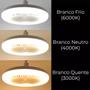 Imagem de Iluminação Inteligente: Luminária Led Com Ventilador De Teto E27 Lampada Controle Bivolt