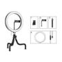 Iluminador Circular De Led Ring Light 26Cm Com Tripé - Apexel Imagem de Iluminador Circular De Led Ring Light 26Cm Com Tripé