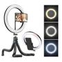 Iluminador Circular De Led Ring Light 26Cm Com Tripé - Apexel Imagem de Iluminador Circular De Led Ring Light 26Cm Com Tripé
