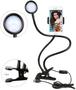 Imagem de Iluminador Circular LED Selfie Ring Light Live Streaming com Suporte de Celular 2 EM 1