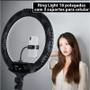 Imagem de Iluminador Led Ring Light 18 Polegadas Live Fotografia Maquiagem + Tripé 2,10 metros